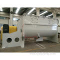 Powder horizontal helical ribbon mixer